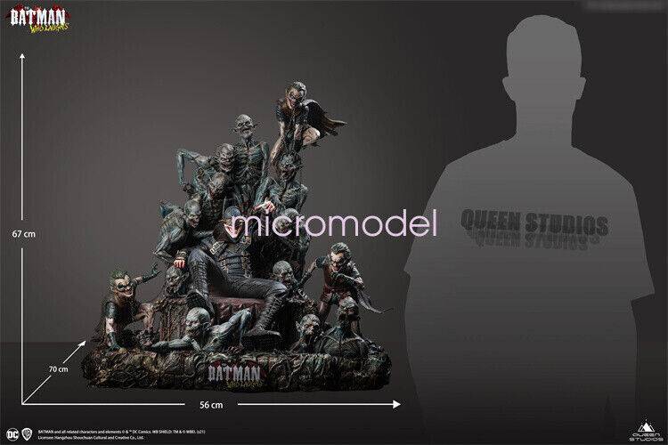 Queen Studio The Batman Who Laughs Resin Model Throne Statue In