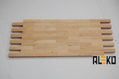 AlekoParkett Premium EICHE Mosaikparkett, englischer Verband, Massivparkett, 1QM