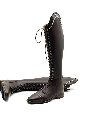 Cavallo Reitstiefel Braun Reitstiefel Lack SchnÃ¼rung Reitstiefel