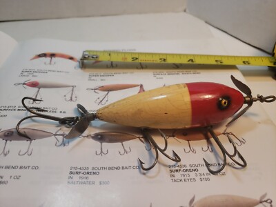 1913 South Bend Surf-Oreno fishing lure see Pictures & Description