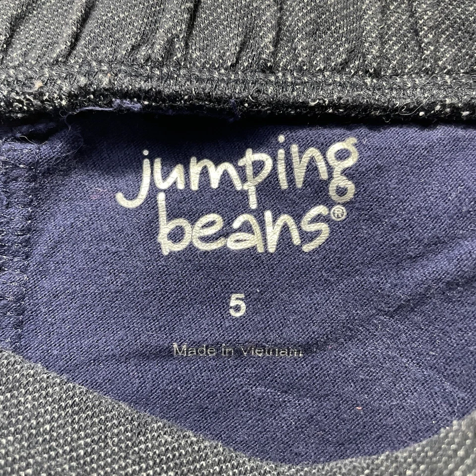 Jumping Beans Girls Dark Denim Layered Cotton Ruffle Skirt Elastic Waist Sz 5 - Image 4 of 4