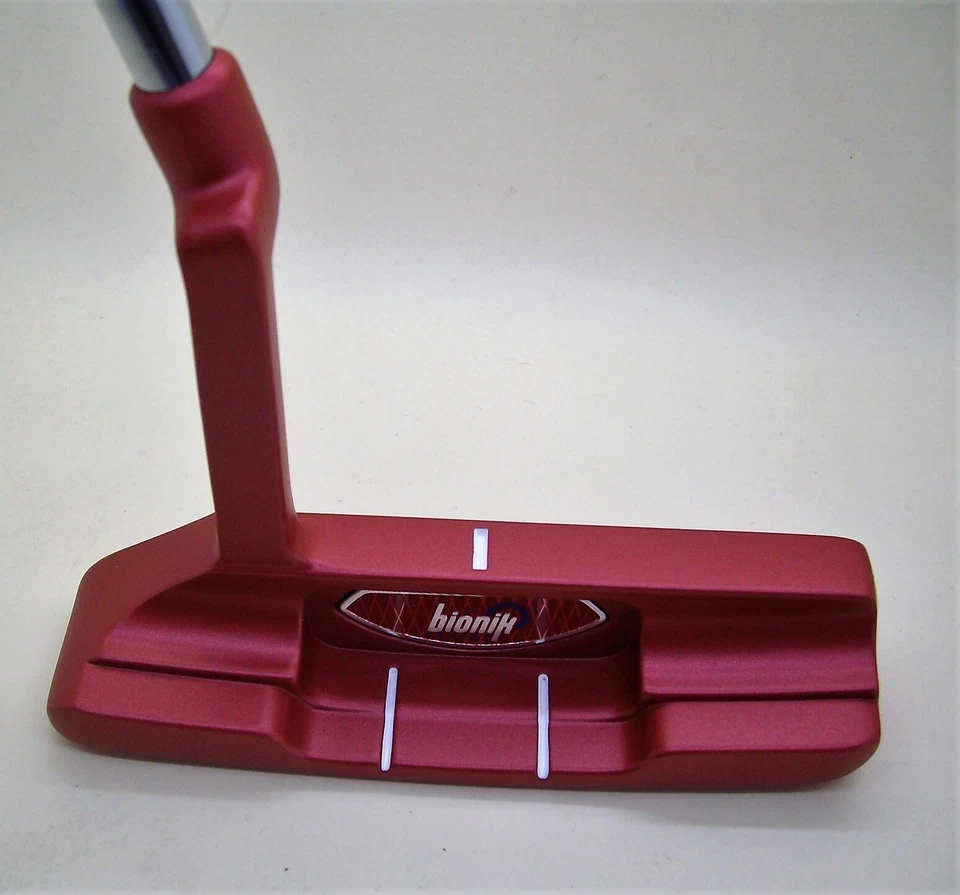 RED BIONIK 101 BLADE PUTTER,RH, EGK 3.0 NON-TAPER GRIP, 33 TO 36 IN, HEADCOVER - Image 3 of 4