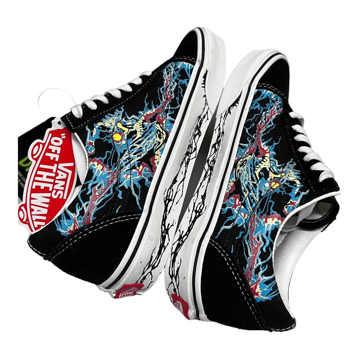 Vans Old Skool Mens 5 Zap Low Glow in the Dark Skull x House