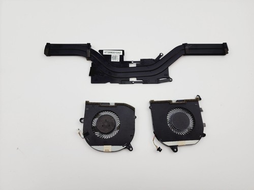 Dell XPS 15 9570 Precision 5530 Thermal Cooling Module Set Heatsink+Fans 0MV340 - Afbeelding 2 van 5