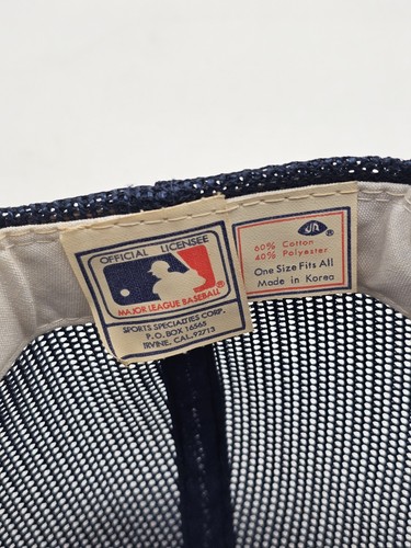 VTG Sports Specialties Detroit Tigers Trucker Hat Snapback Cap Blue Orange Mesh - Picture 8 of 8