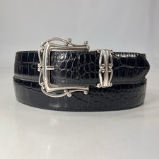 Brighton Reversible Belt - Embossed Black  Shiny Brown - Women's Size 32