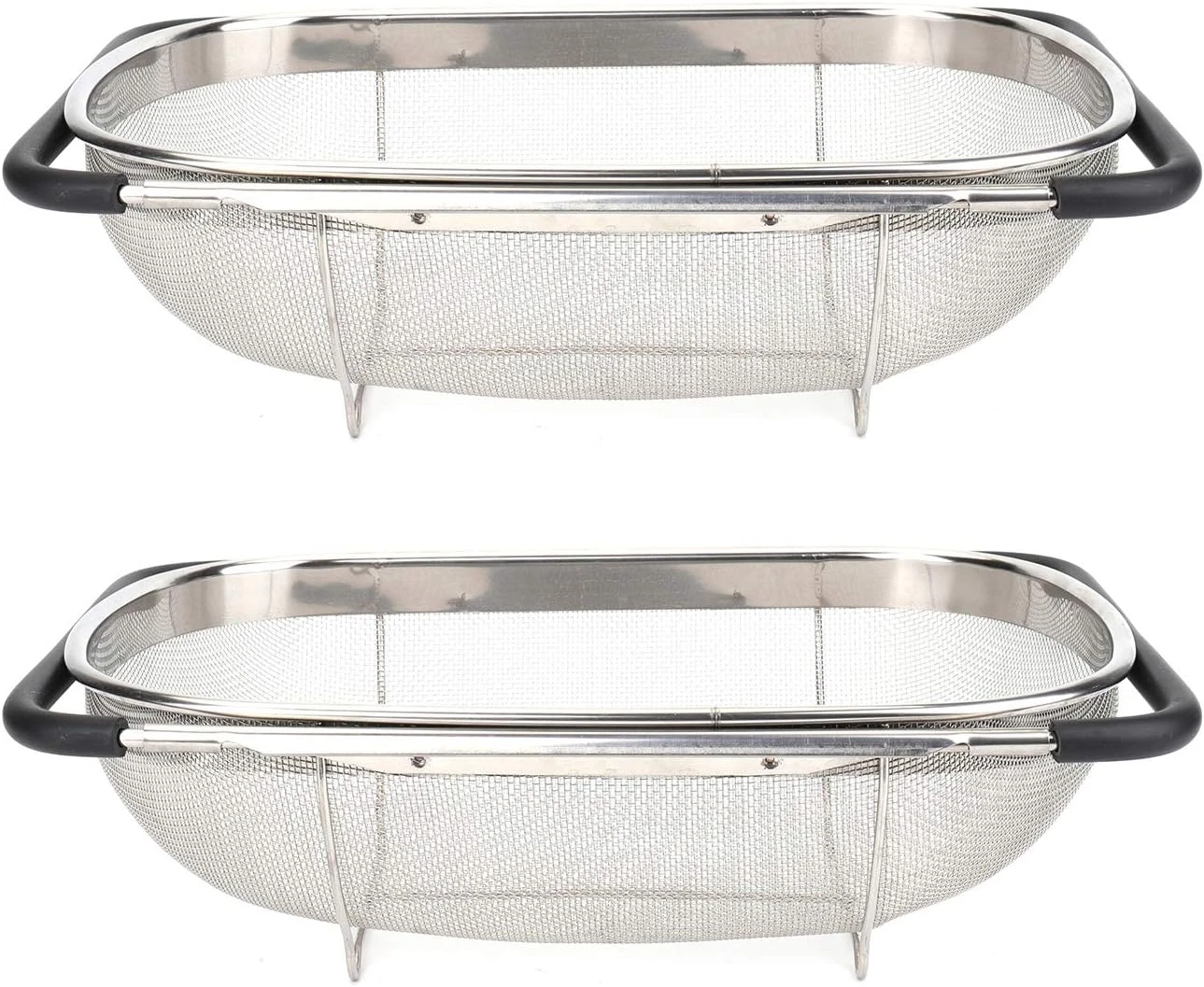 2 Pack over the Sink Oval Colander for Kitchen, Stainless Steel Fine Mesh 6 Quar
Opens in a new wind