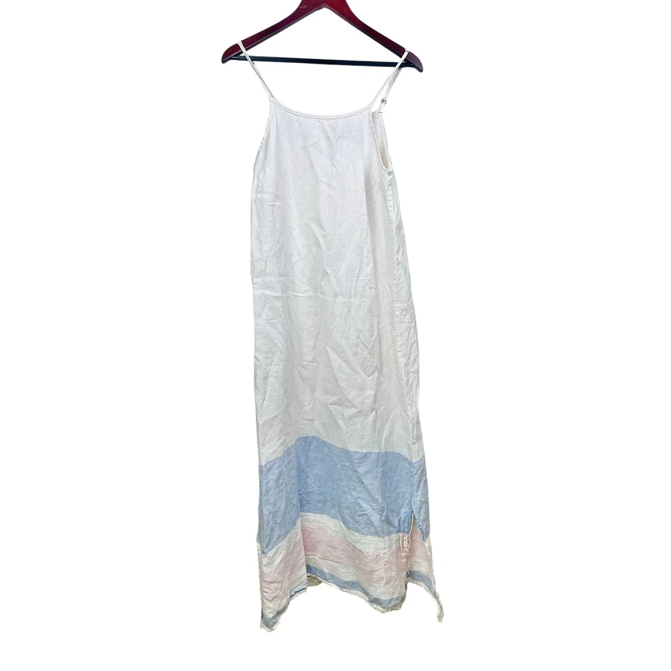 Платье женское C&C California размер S %100 льняное макси пляжное прибрежное натуральное богемное  - Изображение 2 из 4