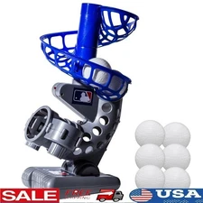 Electronic Baseball Pitching Machine Adjustable 7 Seconds 6 Balls Kids Training