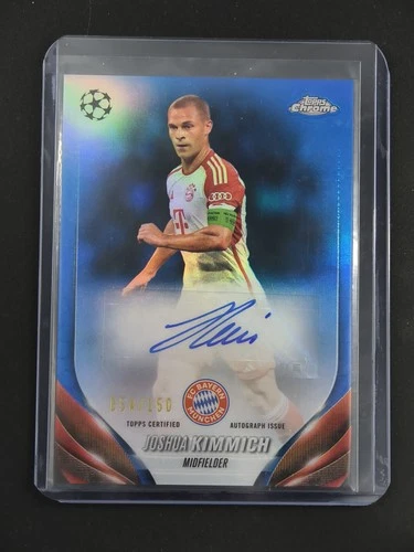 Joshua Kimmich 2023-24 Topps Chrome UEFA Auto Blue 054/150 [3hk