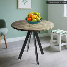 27.76*28.54in Iron Table Base, Metal Round Table Legs For Kitchens, Living Rooms