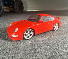 UT Models Porsche 911 993 Turbo Style Red 1:18 Diecast Model Car No Box