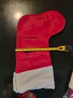 36 Christmas Stocking Embroidery Blanks 17" Red Velvet Stockings w/ Zipper — photo 4