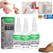 Welding High-Strength Oily Glue Universal Super Glue Gel Instant Bonding US