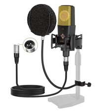 XLR Podcast Microphone Professional Cardioid Studio Condenser Microphone 25mm