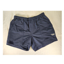 Eddie Bauer Men's Blue Athletic Microfiber Lined Elastic Waist Swim Shorts