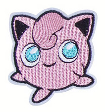 Pokemon JIGGLYPUFF - Embroidered Iron-On/Sew Patch