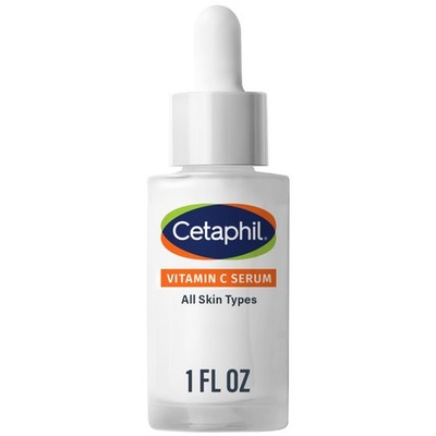 Cetaphil Vitamin C Serum, Visibly Reduces Look of 1 Fl Oz (Pack 1), white 