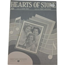 1954 Hearts of Stone Sheet Music Featuring The Fontaine Sisters