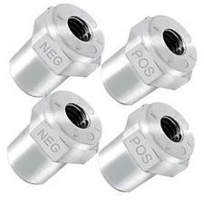 Car Battery Post Adapter: 4Pcs Side Post to Top Post Battery Adapter with 4 pcs