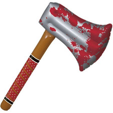 Inflatable Horror Axe 25" Bloody Halloween Costume Prop Decoration New