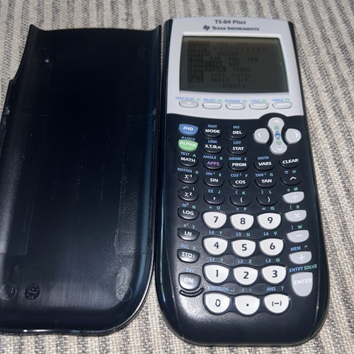 TEXAS INSTRUMENTS TI-84 PLUS GRAFIKRECHNER GETESTET & FUNKTIONIERT schwarz
