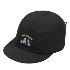 CLAPE Short Brim Baseball Cap - Breathable Trucker Cap with Flat Bill - Embro...