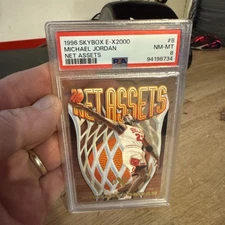 Michael Jordan Net Assets PSA 8 Card Insert MJ Skybox E-X2000 Basketball 1996