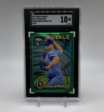 2024 Topps Chrome Steven Cruz SGC 10 Green Sonar RC /99 KC Royals POP 1