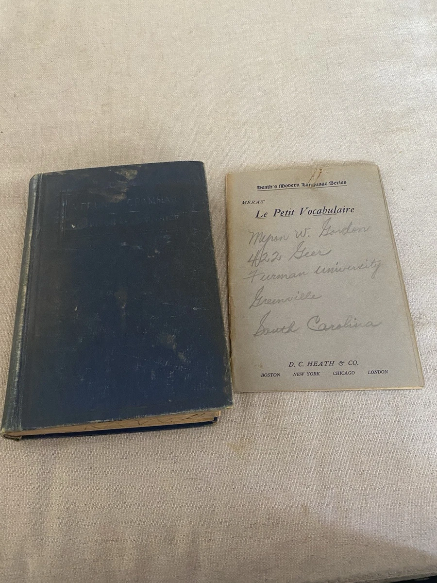 Language Study 1900-1949 Antiquarian & Collectible Books in French