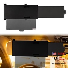 Car Sun Visor Extender with UV400 PC Lens  Polarized Side Sunshades - Black