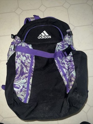 adidas backpack girls black pink purple blue Adidas Backpack Bat Equipment Bag Pockets Softball Women’s Black Purple One  Size
