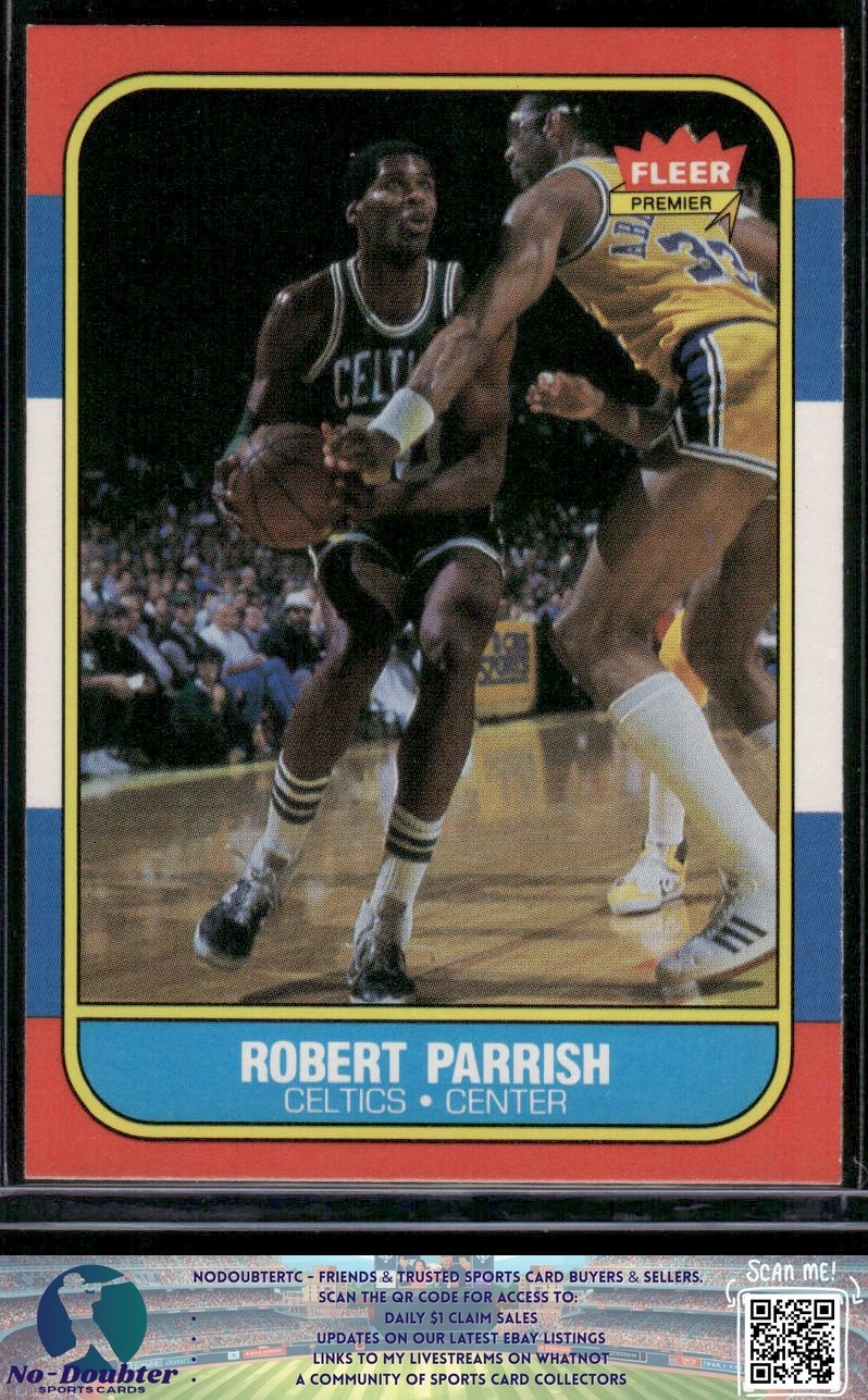 1986-87 Fleer #84 Robert Parish Boston Celtics NM PO.86