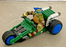 Carrera Go TMNT Leonardo Slot Car Trike Motorcycle 1/43 Chopper Untested