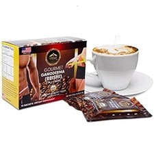 Gourmet King Coffee Ganoderma Reishi Instant Coffee Sachets 15 Pack Pantry