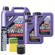 Motoröl 5W40 LIQUI MOLY Synthoil High Tech 8L +MANN Ölfilter +Cera Tec