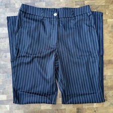 CIDER Black White Pinstripe Dress Pants Womens Small High Waist NWT