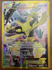 Pokémon TCG Alakazam EX Fates Collide 125/124 Full Art Secret Rare Card LP