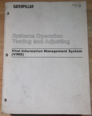 CATERPILLAR VITAL INFORMATION MANAGEMENT SYSTEM VIMS SERVICE MANUAL