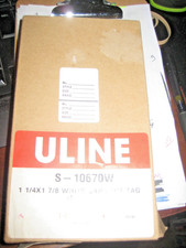 900 Uline White Garment Merchandise Price style size perforated Tags