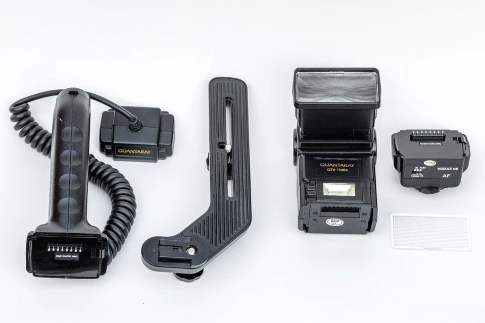 Flash Quantaray QTB-7500A módulo NK para cámara Nikon encendido o apagado con barra de extensión Foto 3 de 4