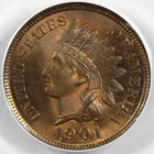 1901 1c Indian Head Cent ANACS MS 64 RB