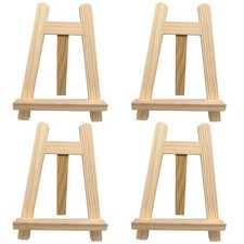 4 Pcs Wood Easel Stand for Display Small Photo Frame Holder Bracket