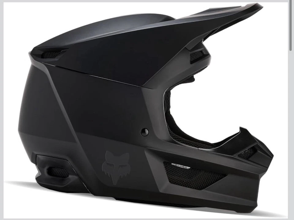 FOX Racing V1 Core Off-Road Helmet White/Matte Black MX/ATV/Motocross 32621 - Image 2 of 2