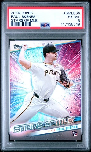 147438649 Paul Skenes 2024 Topps Update #SMLB-64 Stars of MLB Rookie RC PSA 6