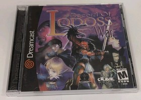 Record of Lodoss War Sega Dreamcast CIB Tested Working Lightly Scratched RPG