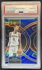 2023-24 Panini Select Victor Wembanyama RC Blue Prizm Premier Level #121 PSA 10