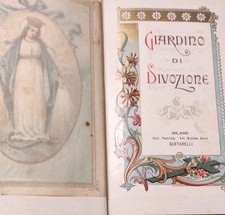 Libretto Di Preghiere Giardino di divozione 1909
