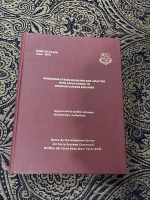 Nonlinear System Modeling and Analysis with Applications to Communications Book