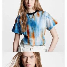 Louis Vuitton Tie-Dye Short Sleeve T-Shirt Unique Pattern